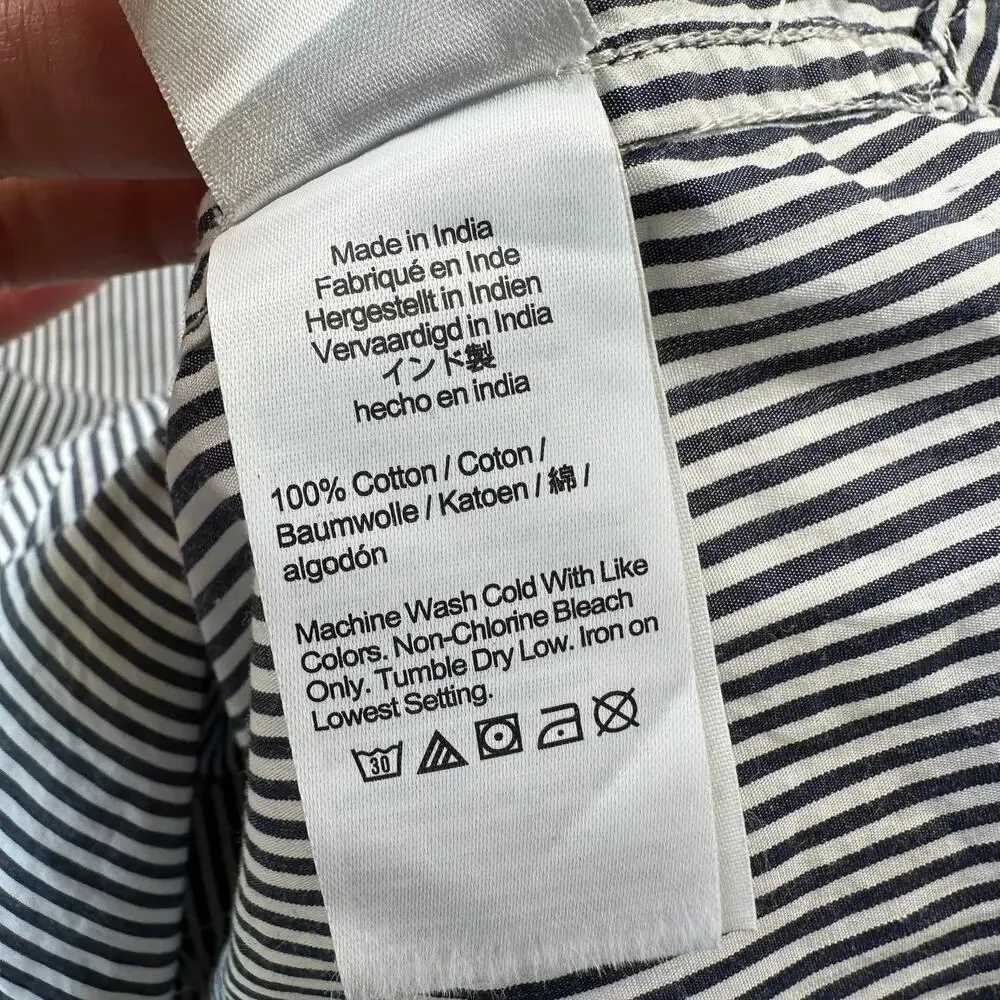 J. Crew Dress Women 2 Classic Fit Crisp Cotton Long Sleeve Button Front Collared